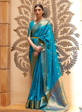 Woven Work Kanjivaram Silk Designer Traditional Saree