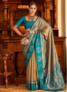 Woven Work Paithani Silk Designer Contemporary Saree