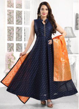 Woven Work  Readymade Designer Gown