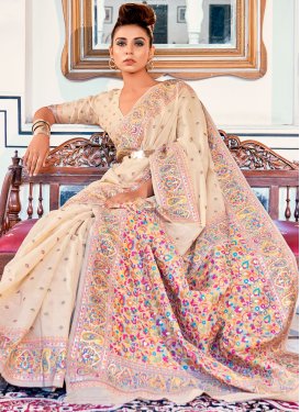 Woven Work Silk Blend Designer Contemporary Style Saree