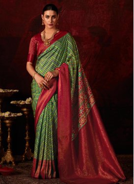Woven Work Silk Blend Designer Traditional Saree