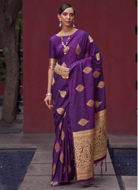 Woven Work Traditional Saree