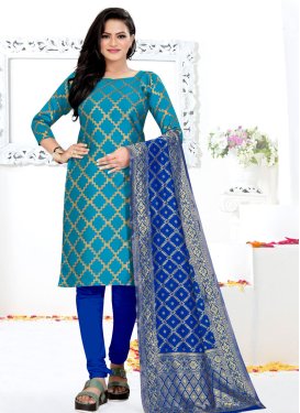 Woven Work Trendy Churidar Salwar Suit