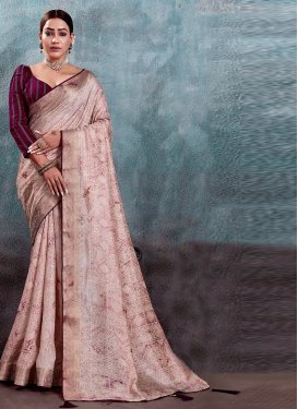Woven Work Tussar Silk Designer Contemporary Style Saree