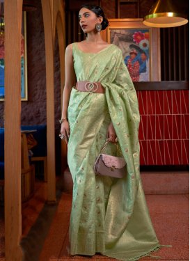 Woven Work Tussar Silk Designer Traditional Saree