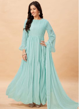 Zari Work Anarkali Salwar Kameez